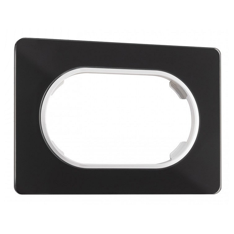 Рамка для двойной розетки arte milano am-502.13 502.13-double.black
